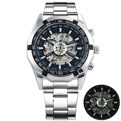 Winner Watch Men Skeleton Automatic Mechanical Watch Gold Skeleton Vintage Man Watch Mens FORSINING Watch Top Brand Luxury