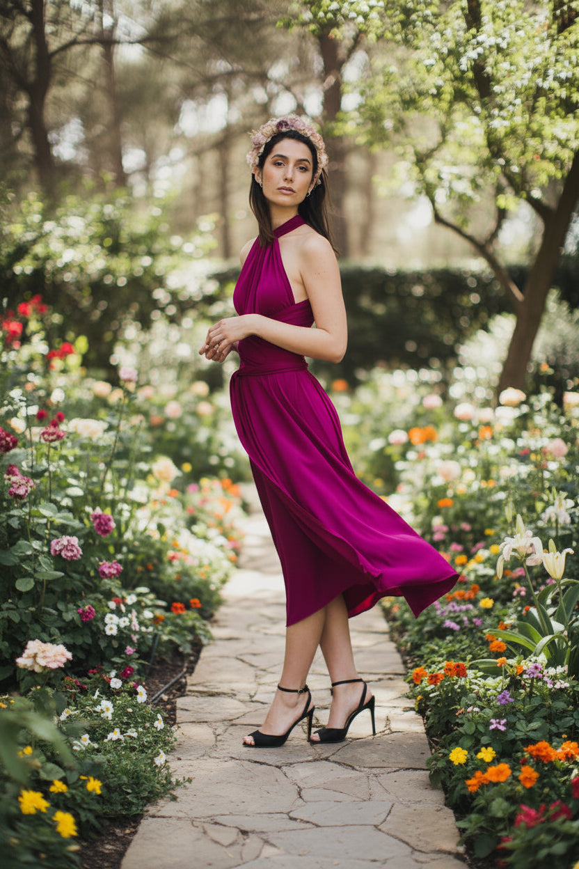 INFINITY MIDI DRESS