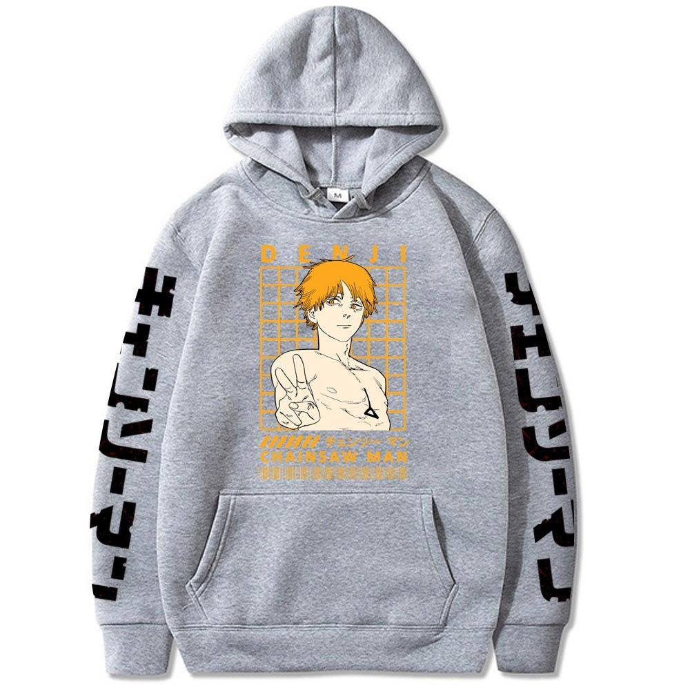 Chainsaw Man Denji Printed Hooded Sweatshirt