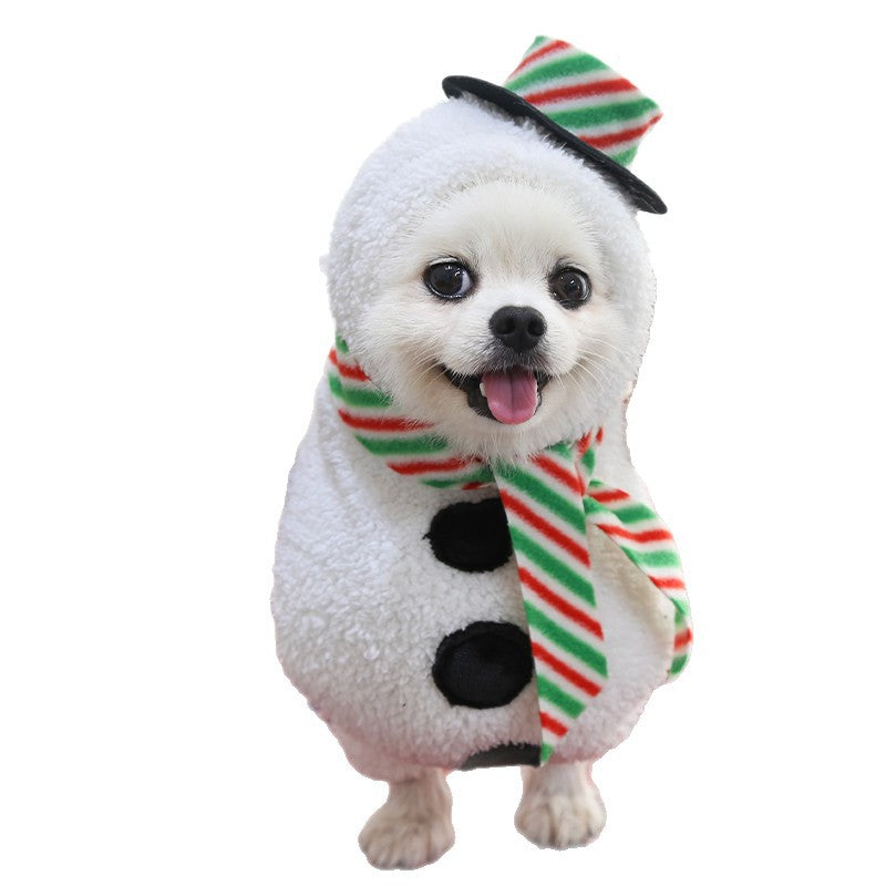 Standing Snowman Pet Costume