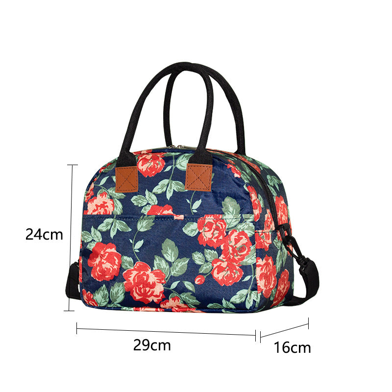 New Thermal Insulation Bag Large Oxford Cloth Bento Bag Outdoor Womens Portable Thermal Insulation Bag