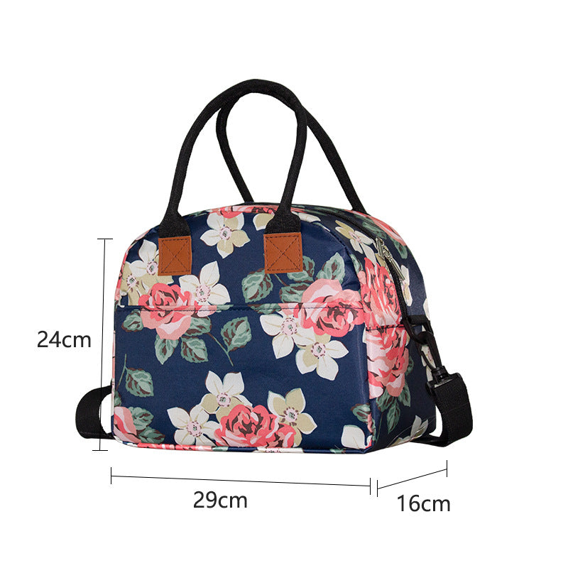 New Thermal Insulation Bag Large Oxford Cloth Bento Bag Outdoor Womens Portable Thermal Insulation Bag