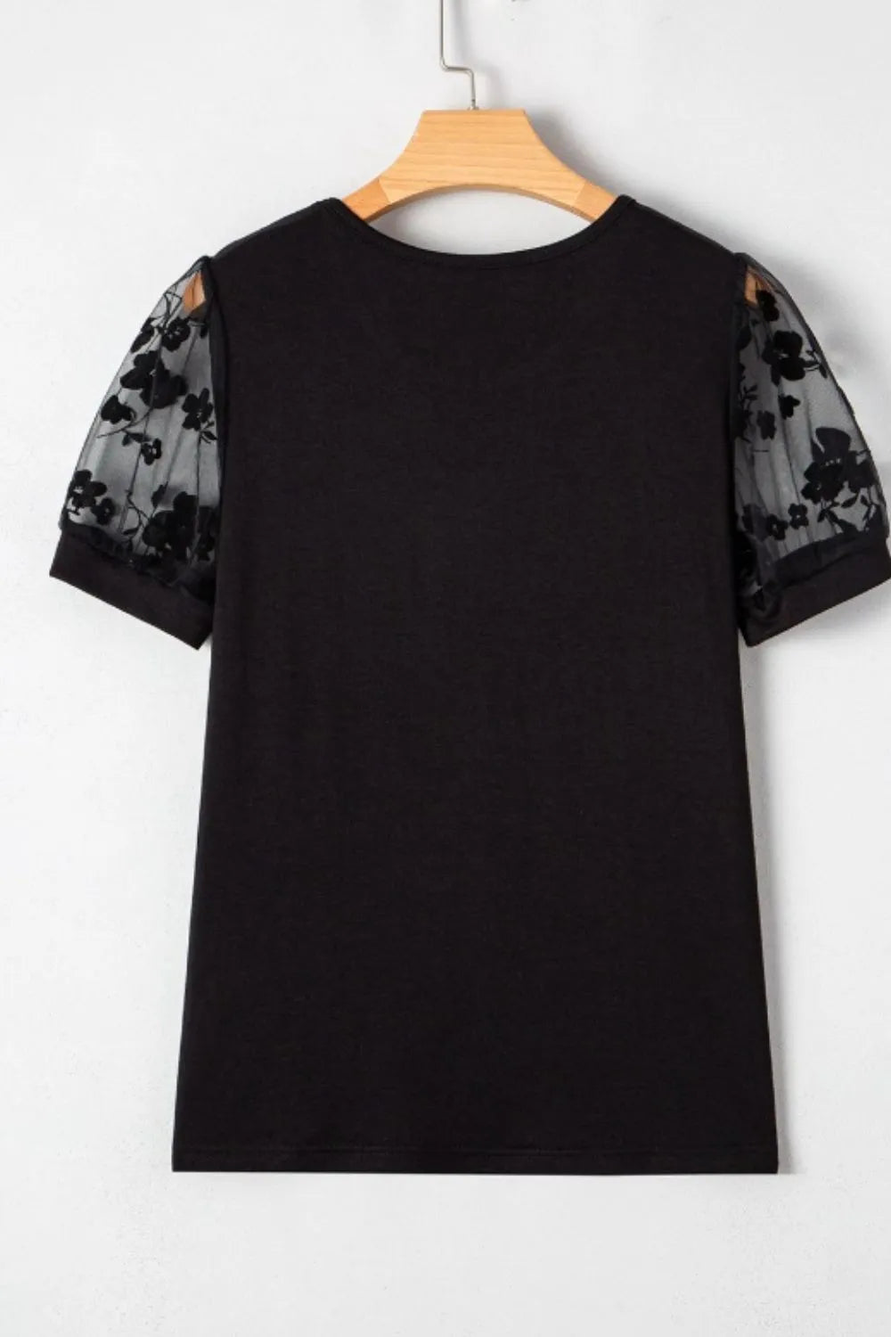 Floral Lace Patchwork V-Neck Top