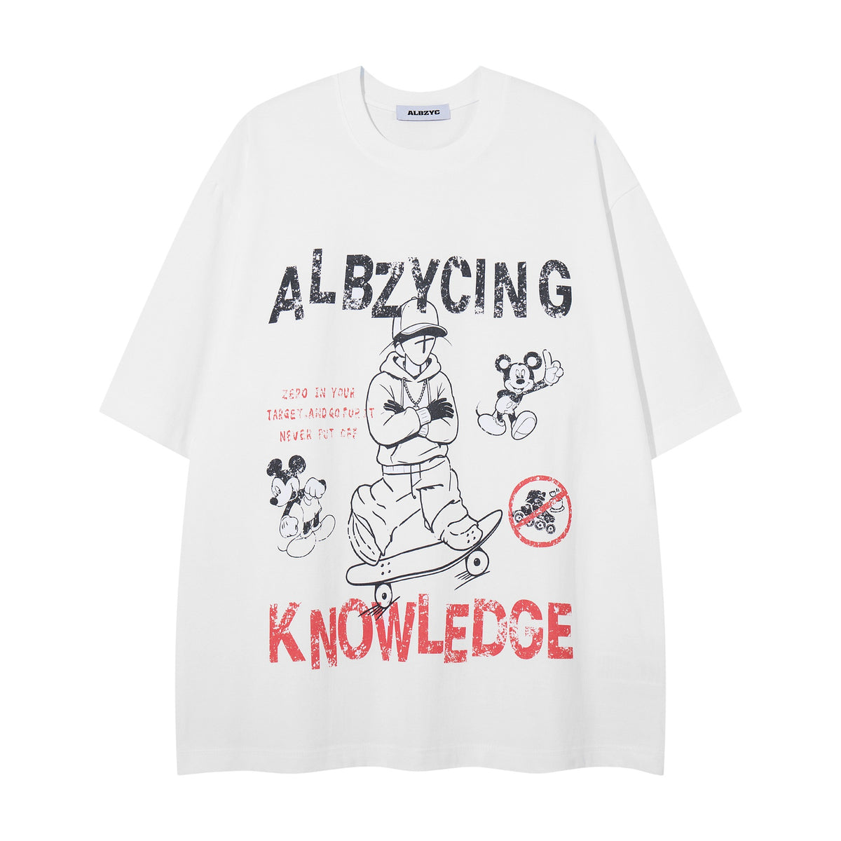 Skateboarding boy printed short sleeved shirt