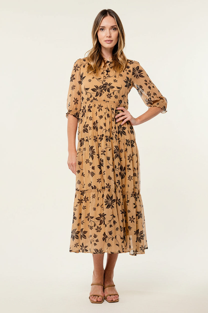 MARAIS- Dress (Caramel)