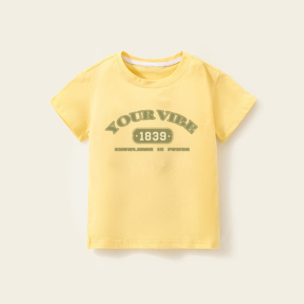 Kids T-Shirt Pure Short Sleeve Boy