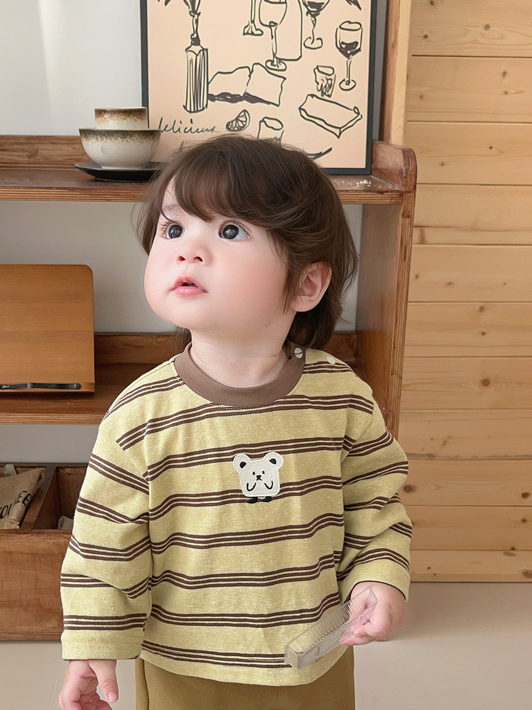 Boy Cartoon Vest Three-Piece Set Boy Casual Long Sleeve T-Shirt Children's Clothing