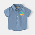 Short Sleeve Shirt Boy Stylish Lightweight Dress Shirt Baby Wholesale