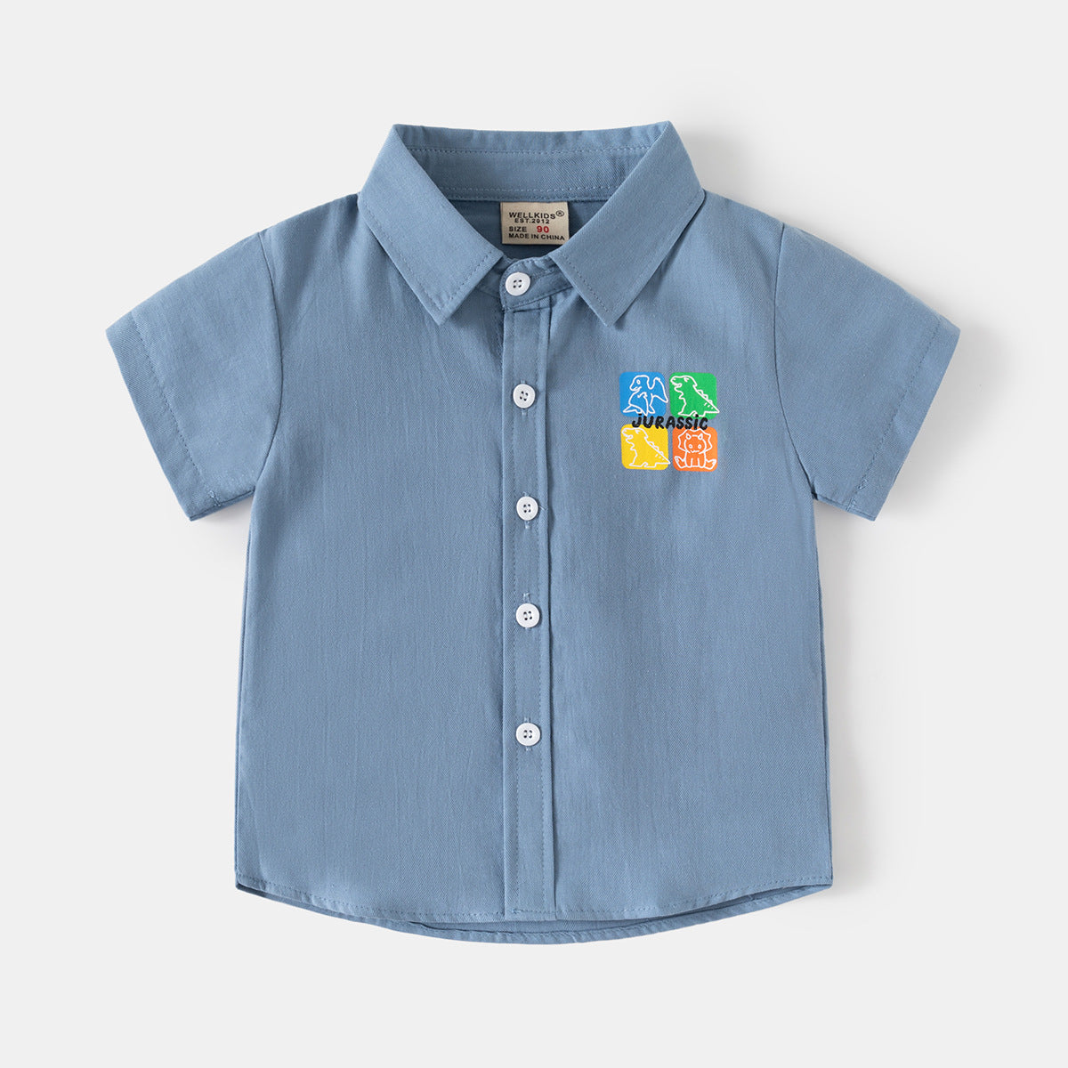 Short Sleeve Shirt Boy Stylish Lightweight Dress Shirt Baby Wholesale