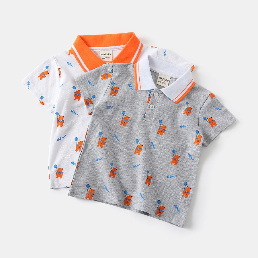 Boy polo shirt short T baby