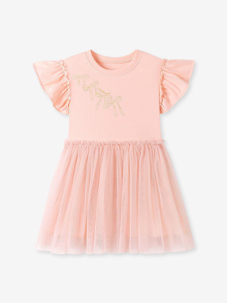 Dress for Girls, Summer Sleeveless Floral Print Dress, Casual Children's Dress
