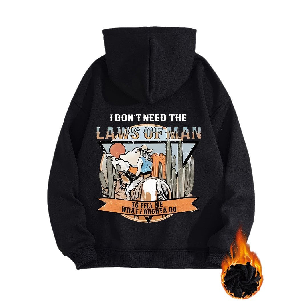 LAWS OF MAN Printed Hoodie
