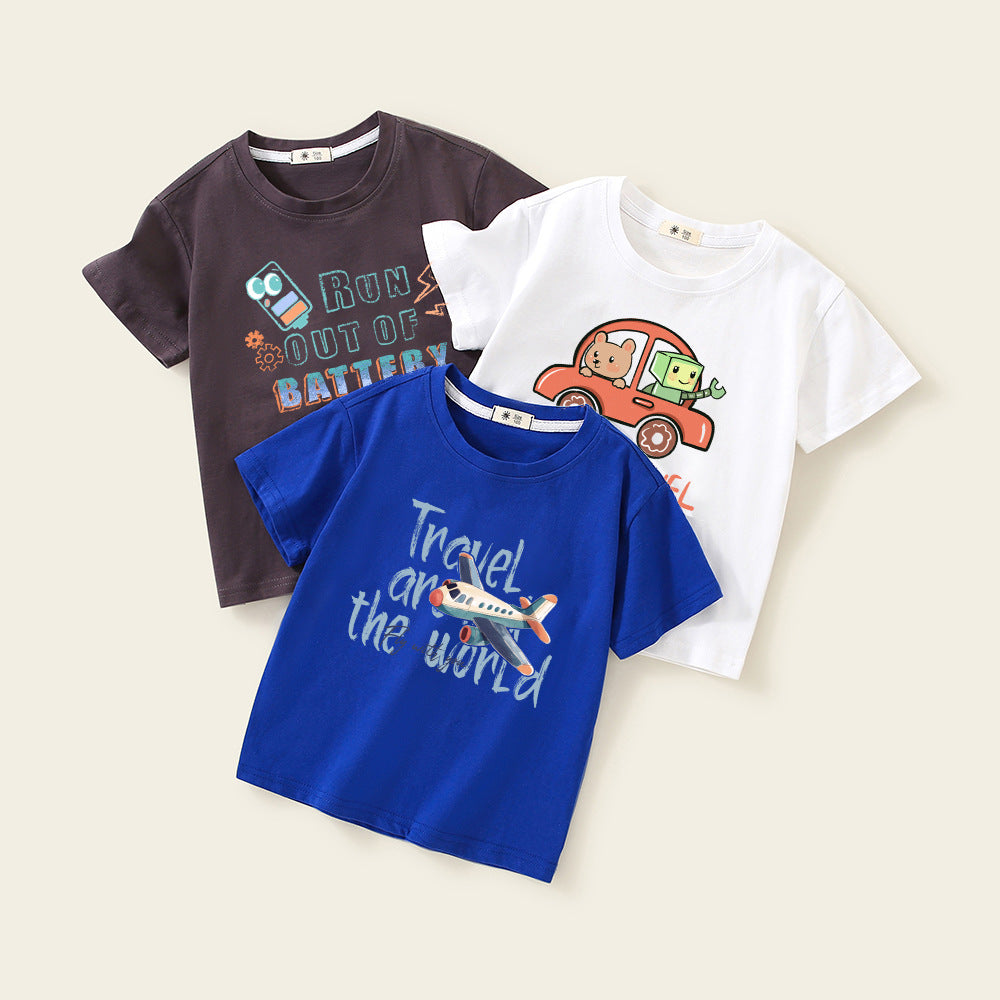 Cute Boy Short Sleeve T-Shirt