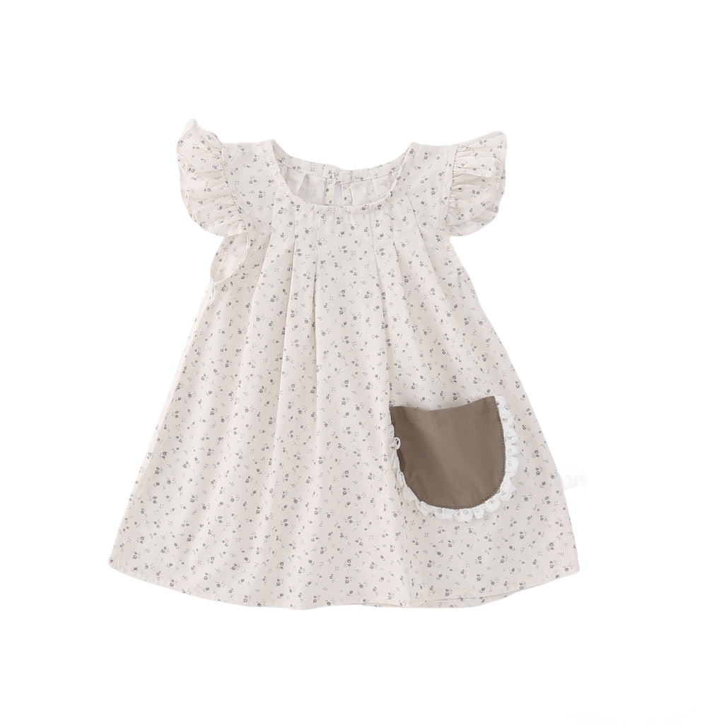 Floral Dress for Girls Sleeveless Dress Stylish Princess Dress for Kids