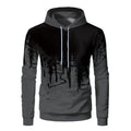 Men's Hooded Sweatshirt Half-Zip Multi-Pocket Drawstring Casual Sports Pullover