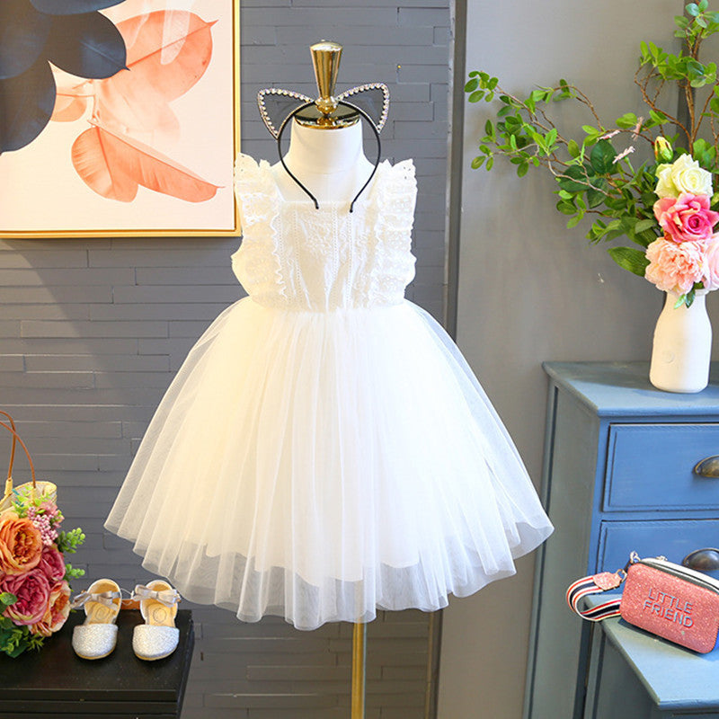 Charming Sleeveless Dress for GirlsPrincess Dress, Baby Puffy Dress