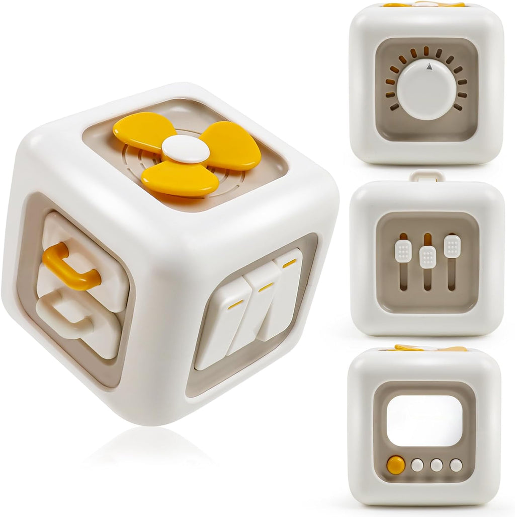 Children's puzzle Montessori early education toys, busy Rubik's cube ball, baby 0-3 years old, 1 kindergarten teaching tool