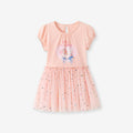 Summer Mesh Girl's Princess Dress Cartoon Dress, Cute Children's Dress