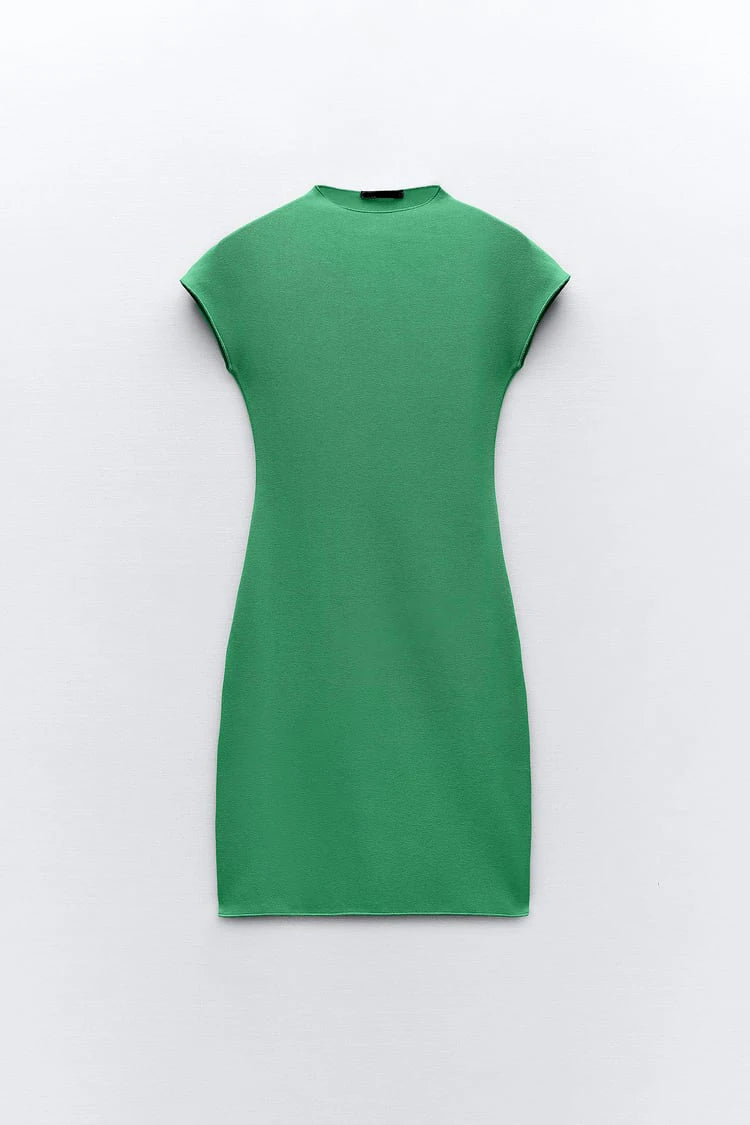 Knitted Short Dresses for Women Elastic Bodycon Dress Woman  Womens Mini Dresses Female