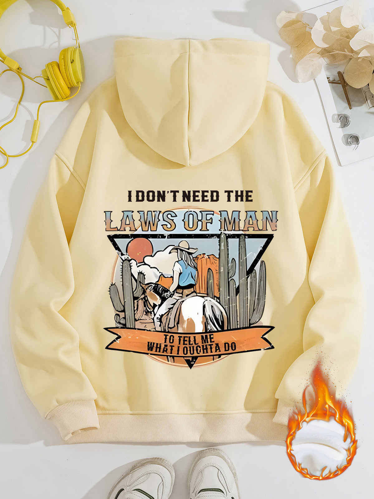 LAWS OF MAN Printed Hoodie