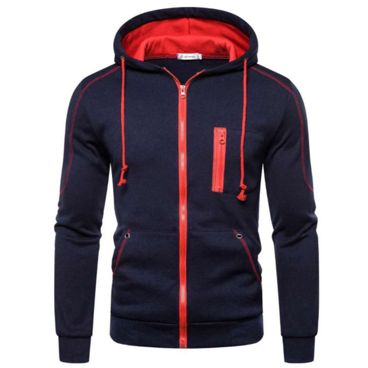 Zip-Front Hooded Fleece Sweatshirt