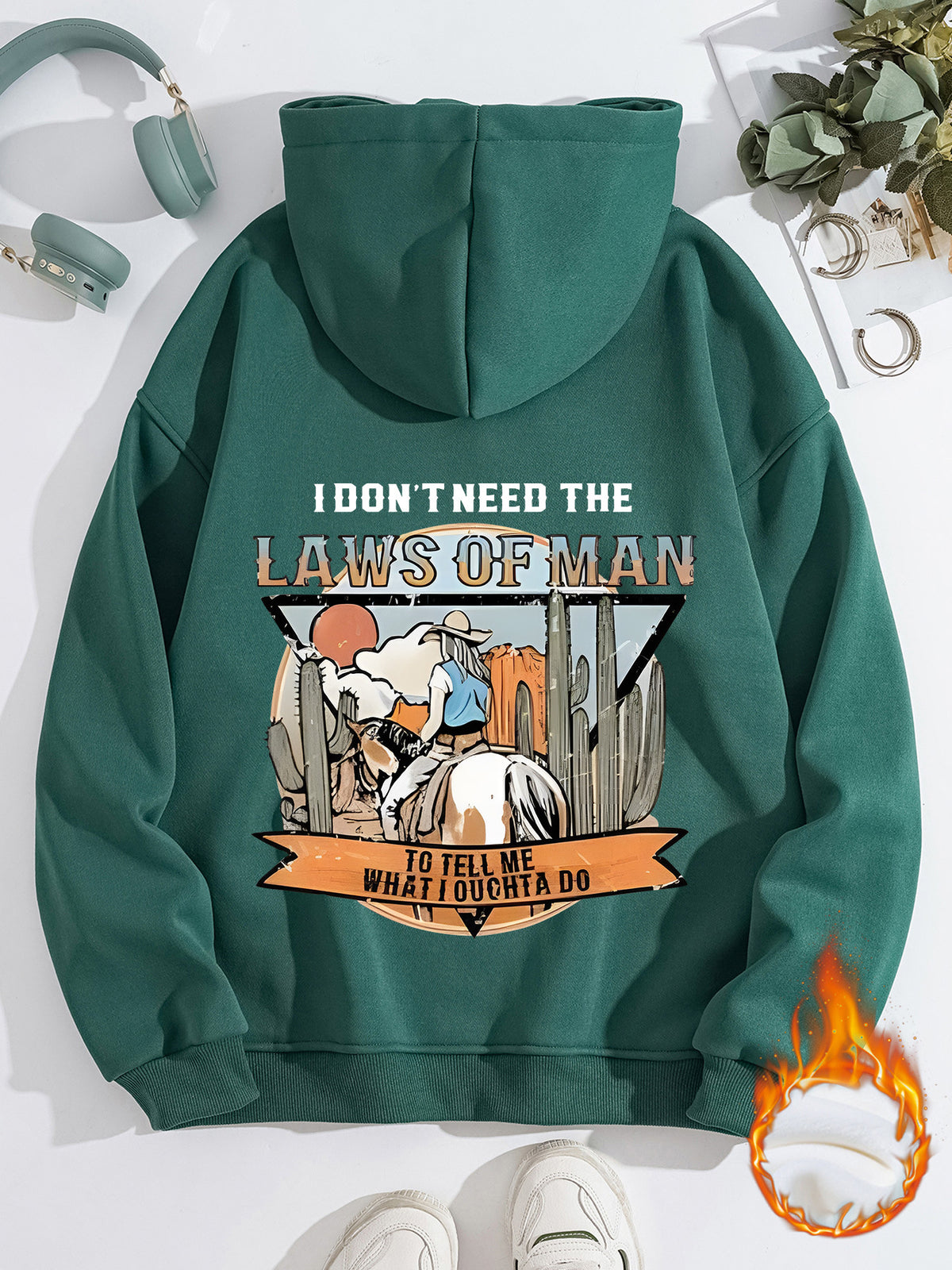 LAWS OF MAN Printed Hoodie