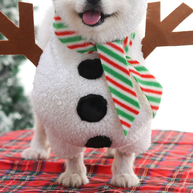 Standing Snowman Pet Costume