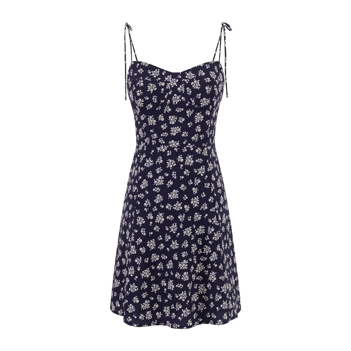 Strapless Dress Print Short Dress