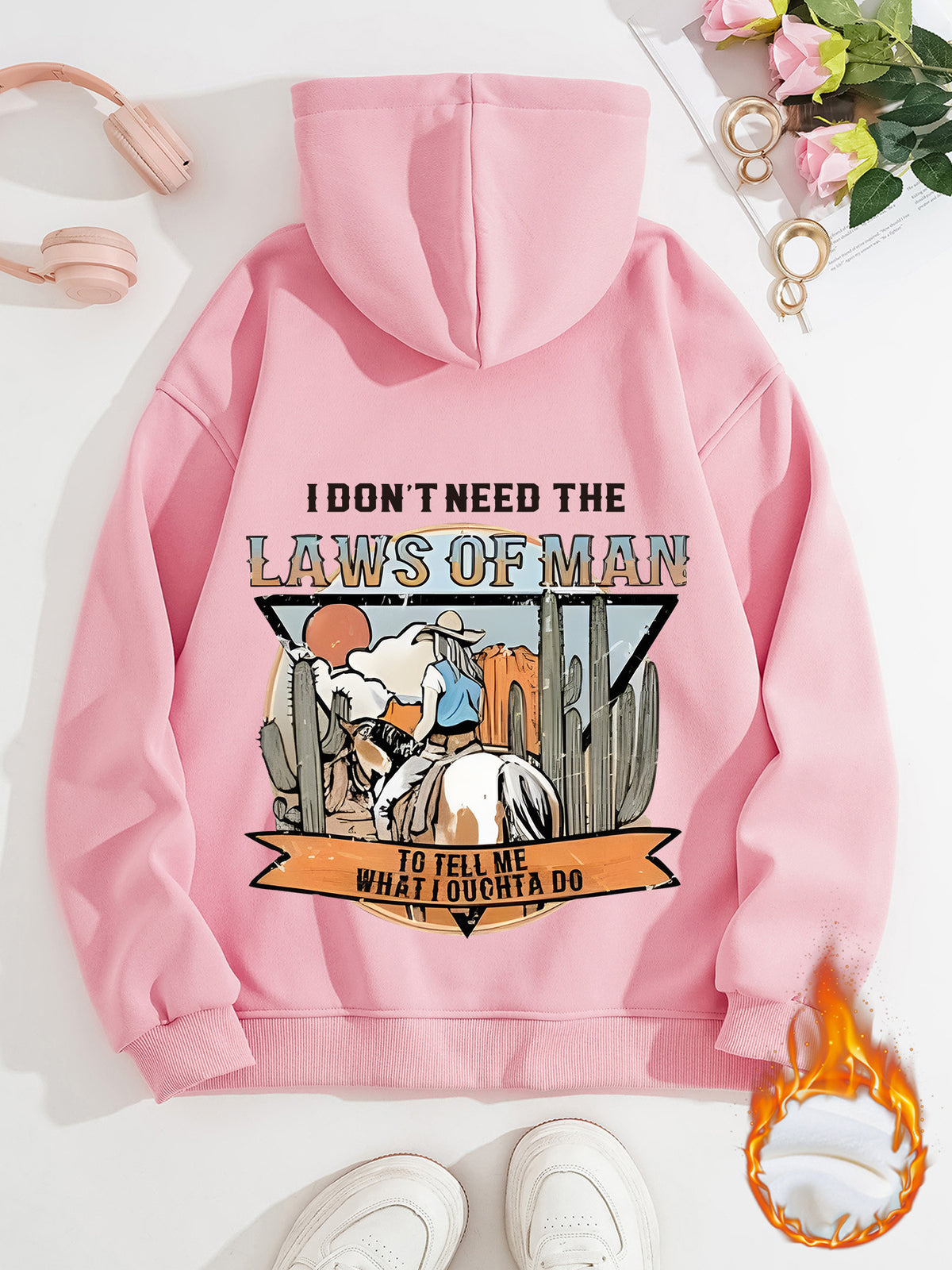 LAWS OF MAN Printed Hoodie