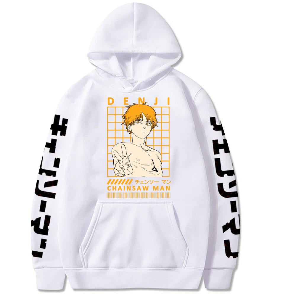 Chainsaw Man Denji Printed Hooded Sweatshirt