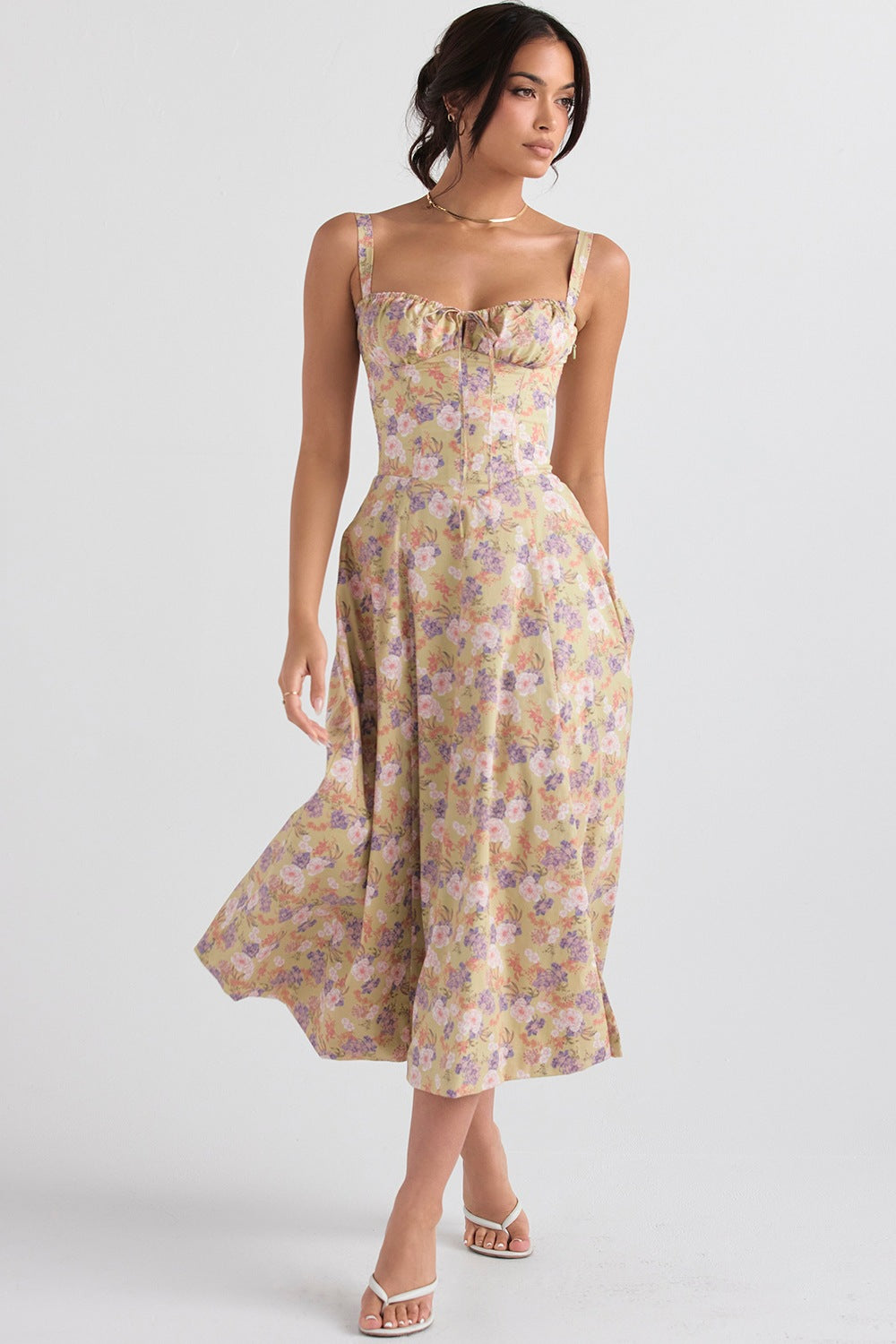 Ladies Fashion summer dresses women  maxi floral slip backless womens dresses elegant