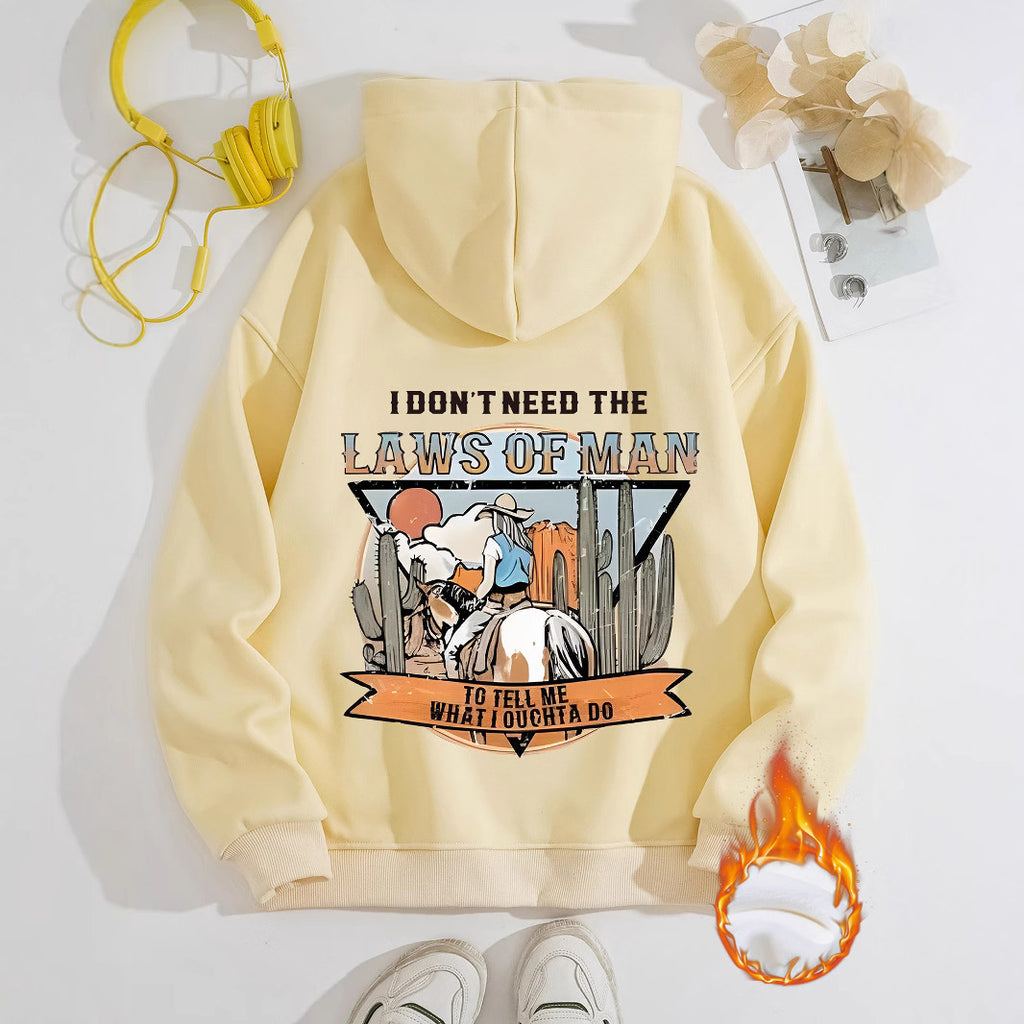 LAWS OF MAN Printed Hoodie