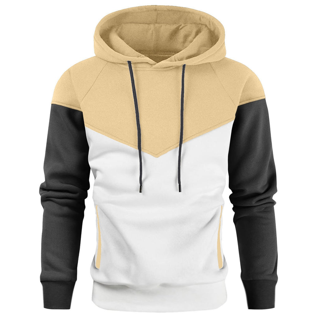 Men's Colorblock Pullover Hoodie Sweatshirt Casual Athletic Everyday