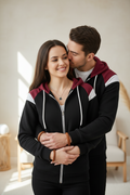 Colour Block Hooded Sweatshirt