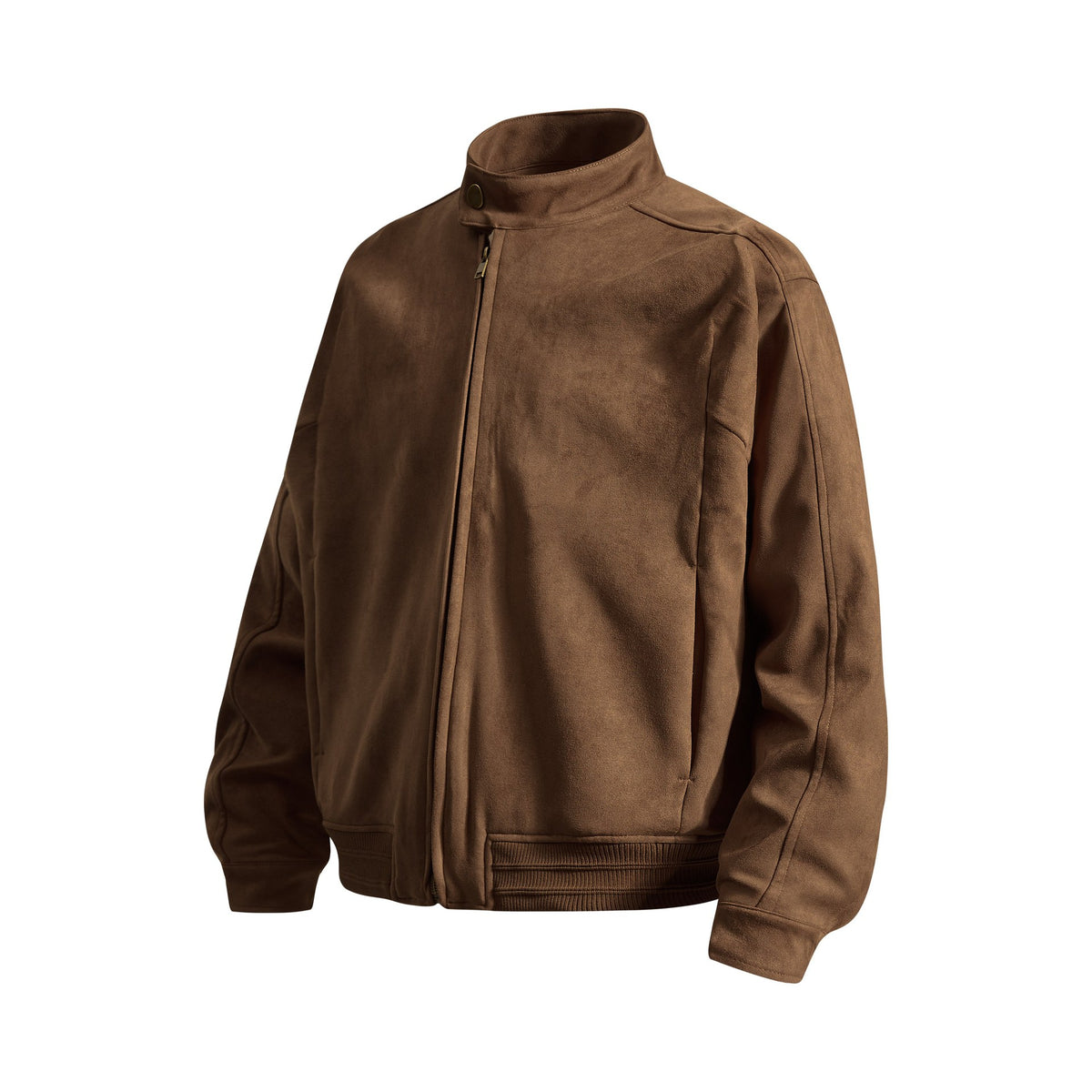 Side seam pocket ribbed design jacket