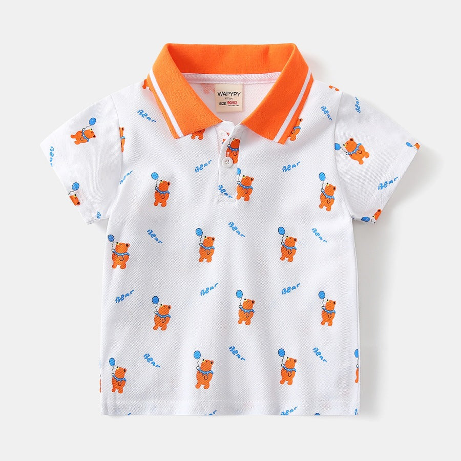Boy polo shirt short T baby