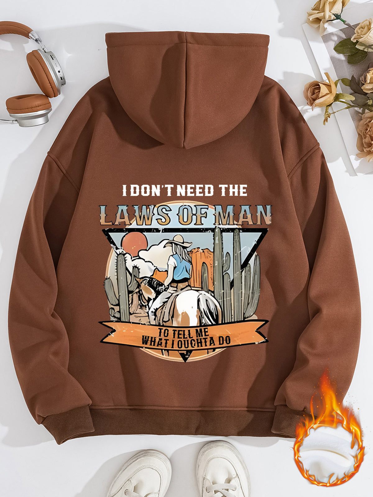 LAWS OF MAN Printed Hoodie