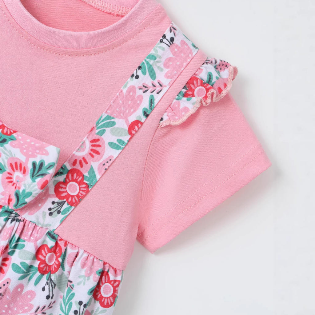 Girls' Dress Cartoon Bow Kids Dress Princess Dress