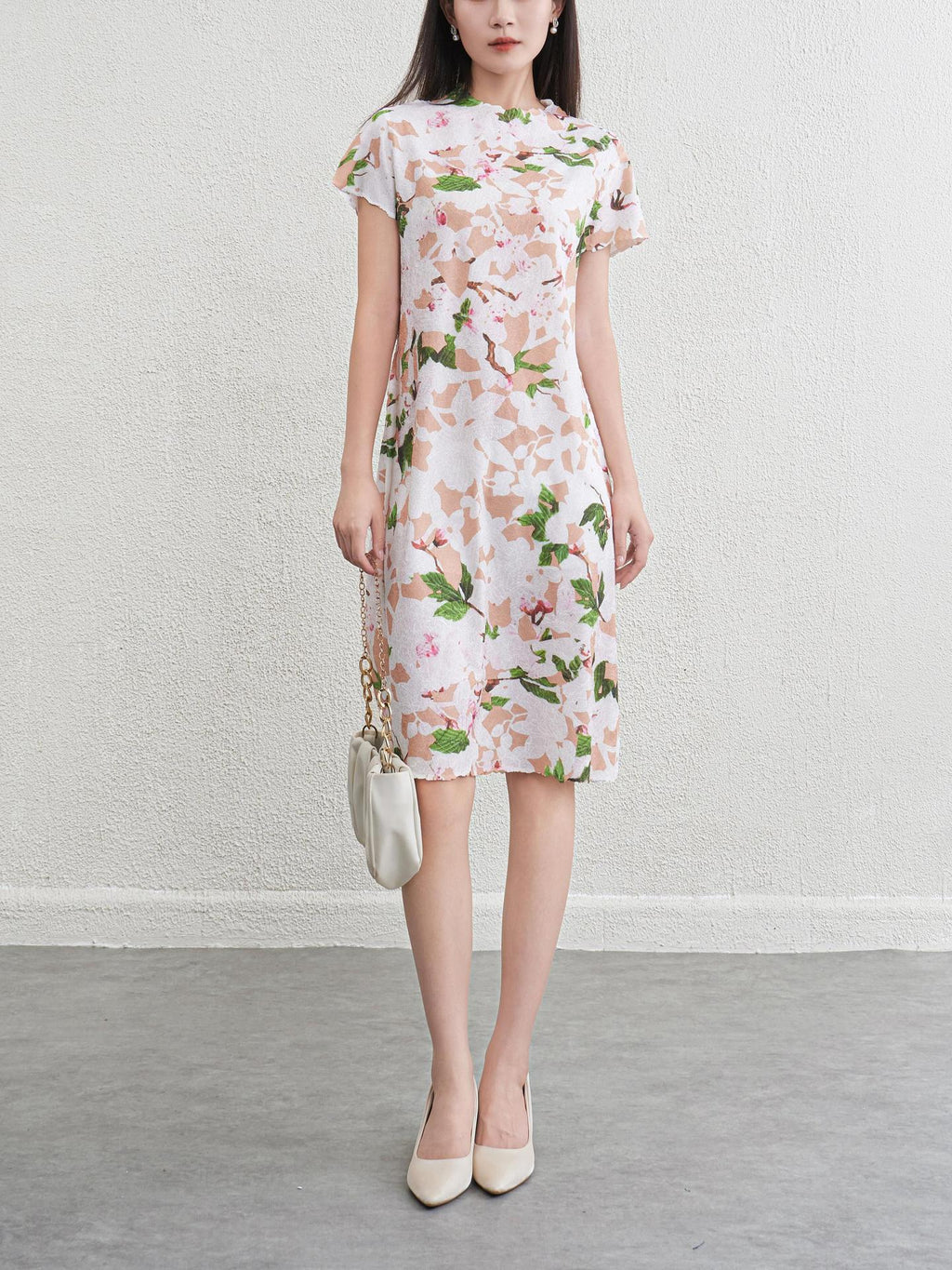 Floral dress for women slimming dress