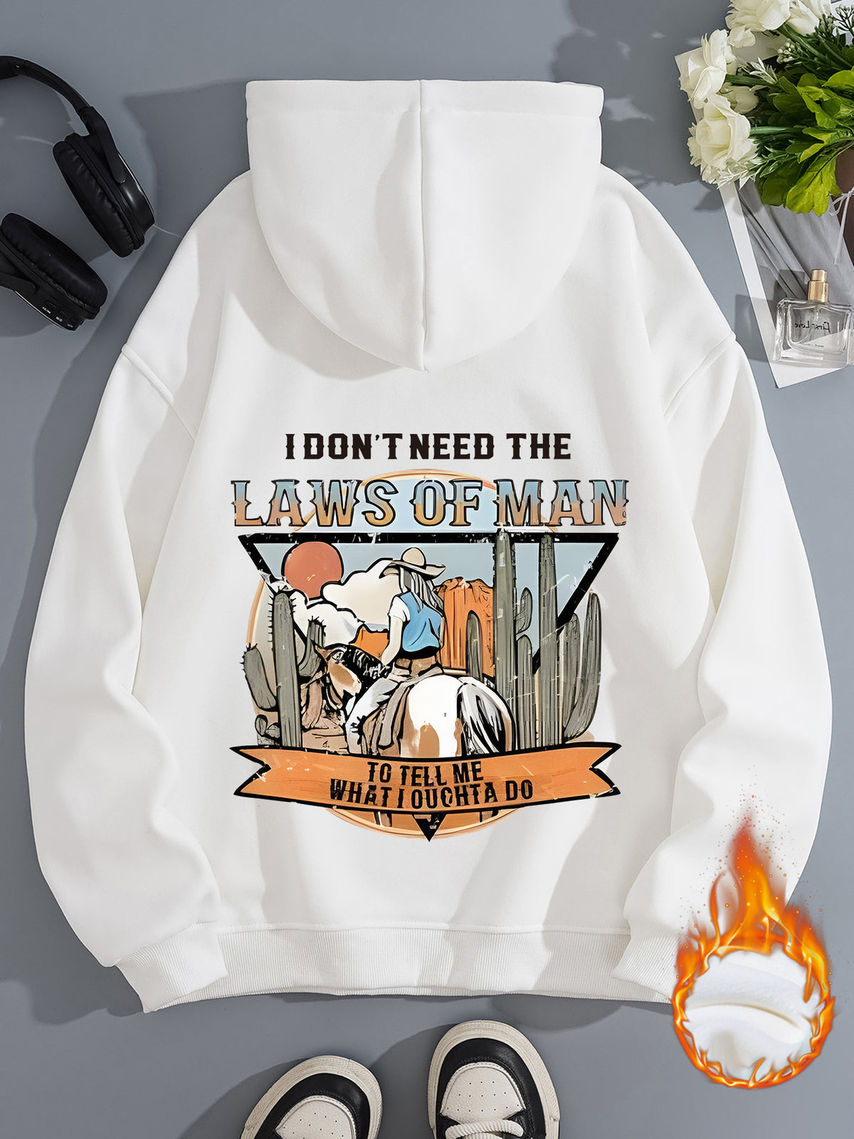 LAWS OF MAN Printed Hoodie