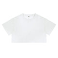 Short crop loose top women's short sleeved T-shirt with exposed navel