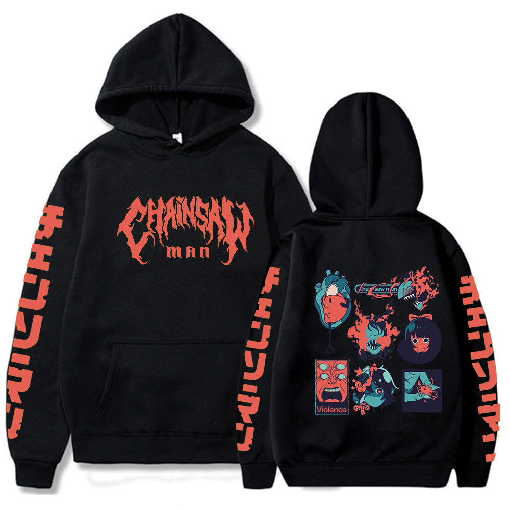 Chainsaw Man Printed Hooded