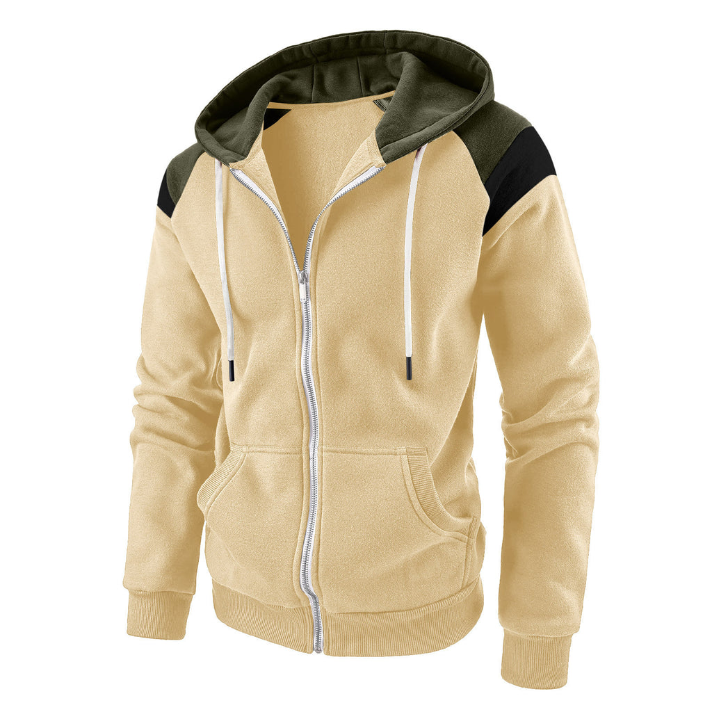 Colour Block Hooded Sweatshirt
