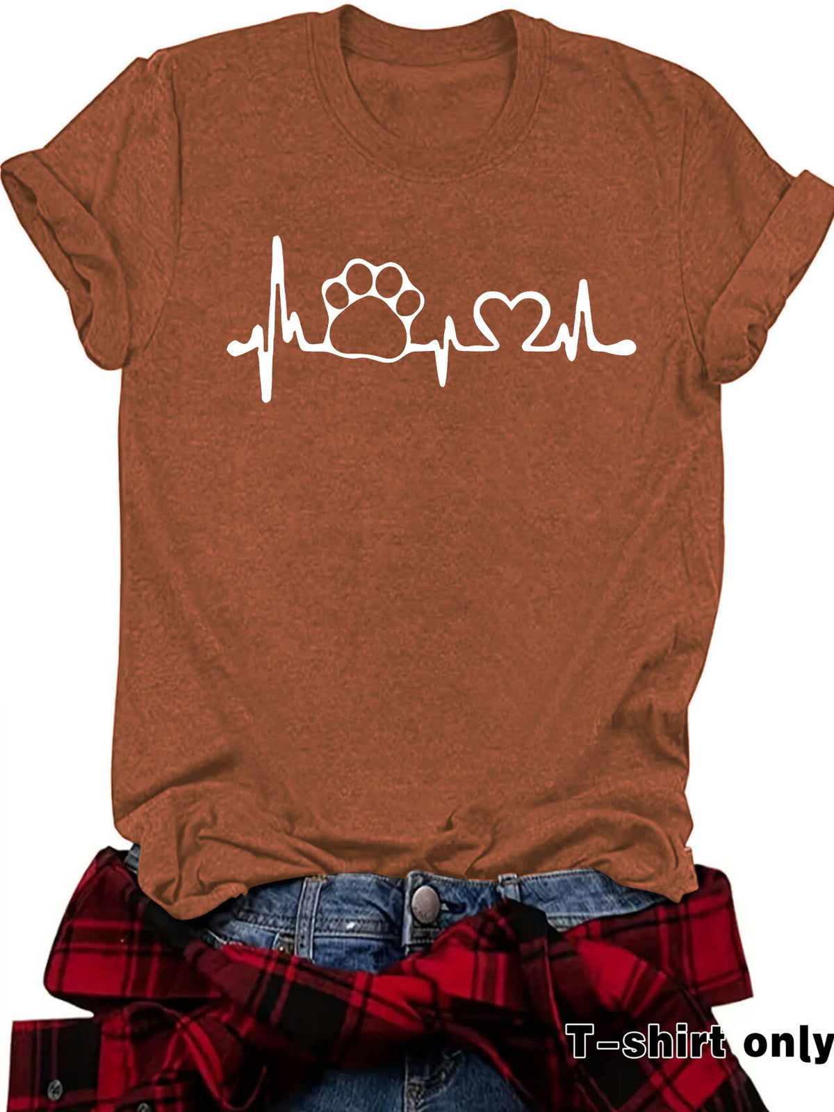 Love pet round neck pullover short sleeved shirt