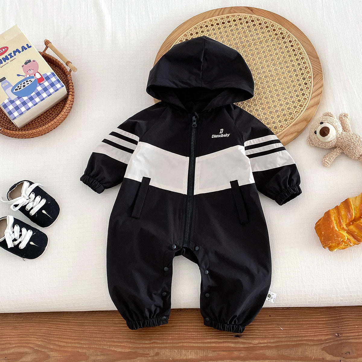 Baby Boy Overall Autumn Outfit Infant Clothes Fall Jacket Baby Boy Windbreaker Outdoor Wear Crawling Suit