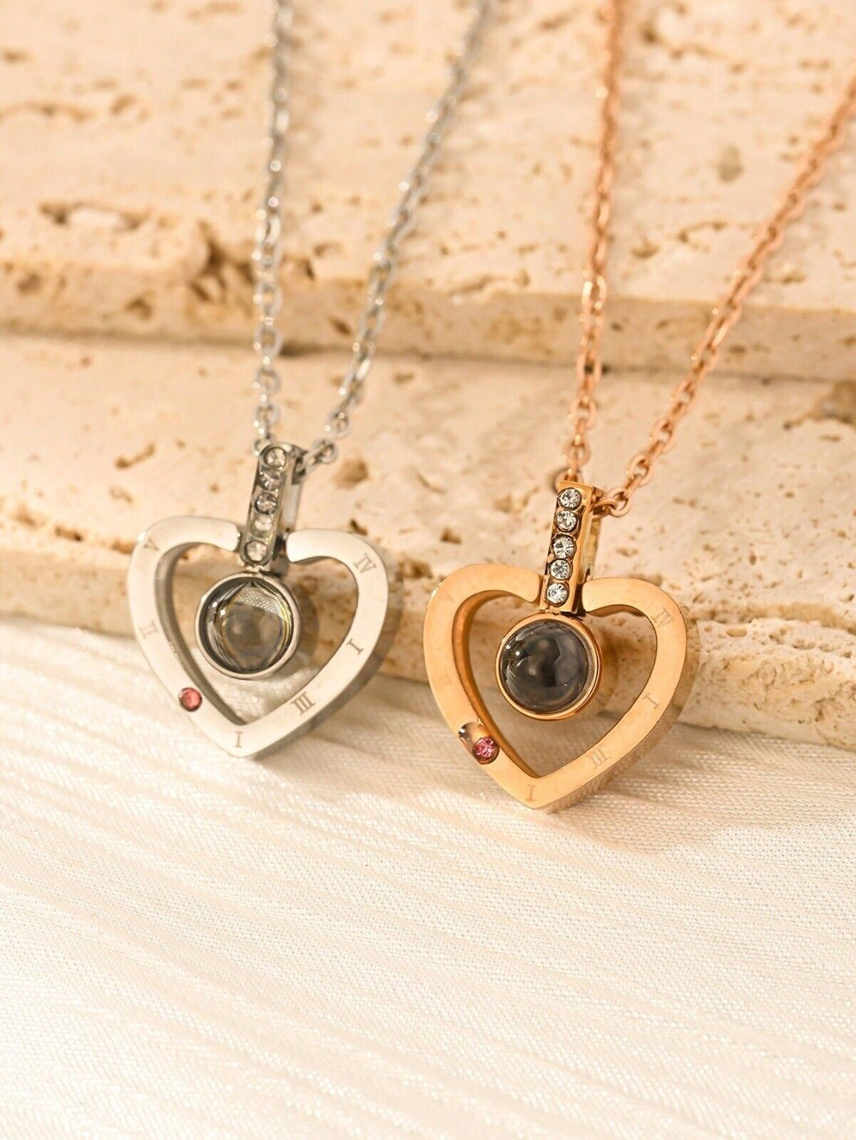 Valentine'S Day Real Rose Gift Box & Necklace for Her Mothers Day, Birthday Gift