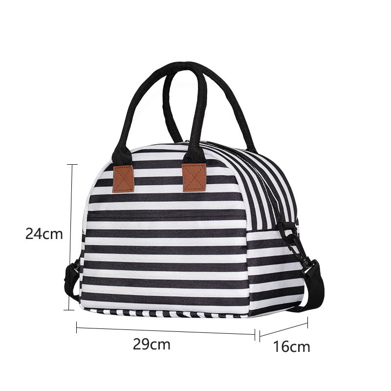New Thermal Insulation Bag Large Oxford Cloth Bento Bag Outdoor Womens Portable Thermal Insulation Bag
