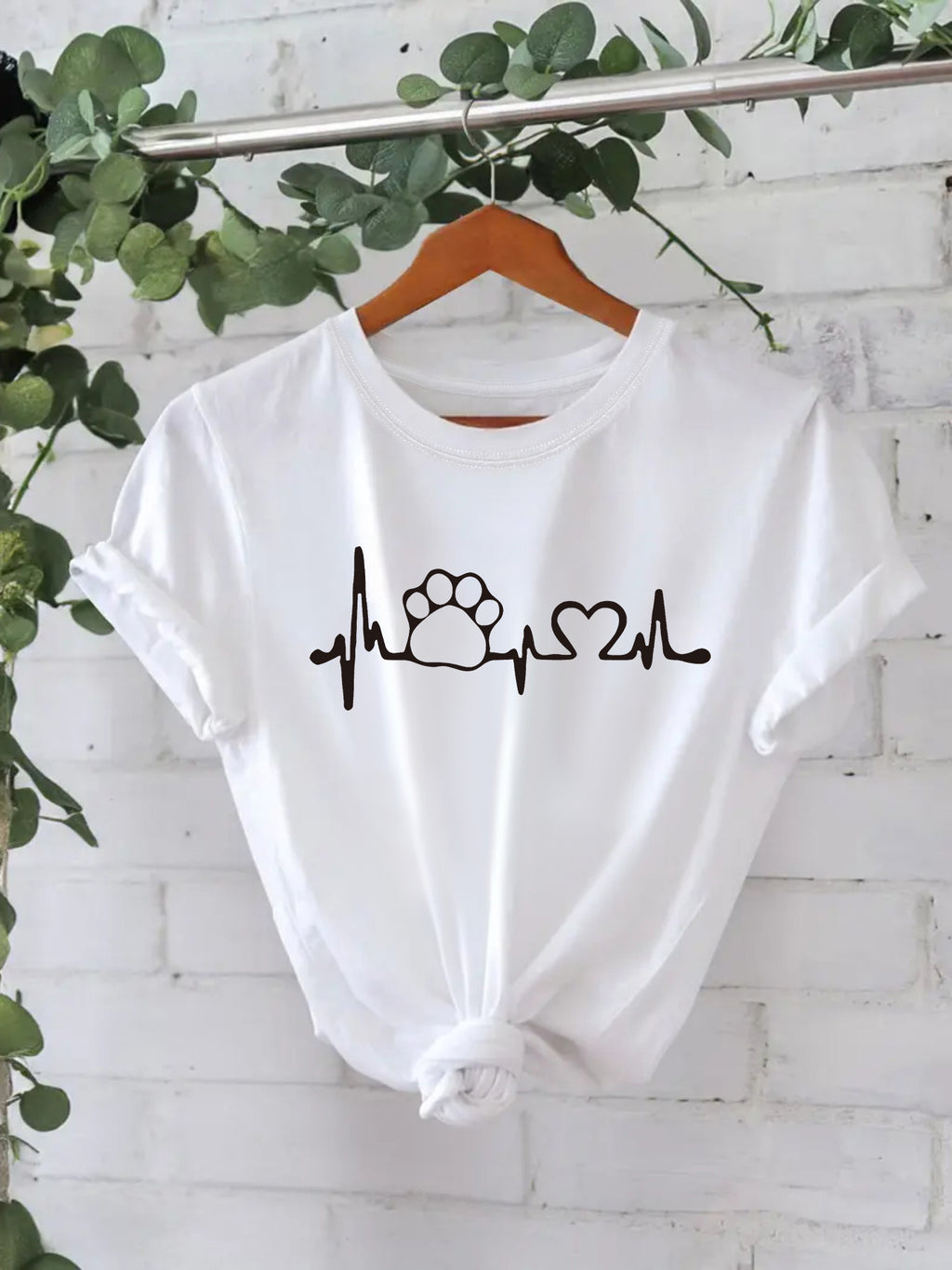 Pet Love New Round Neck Loose Short Sleeve