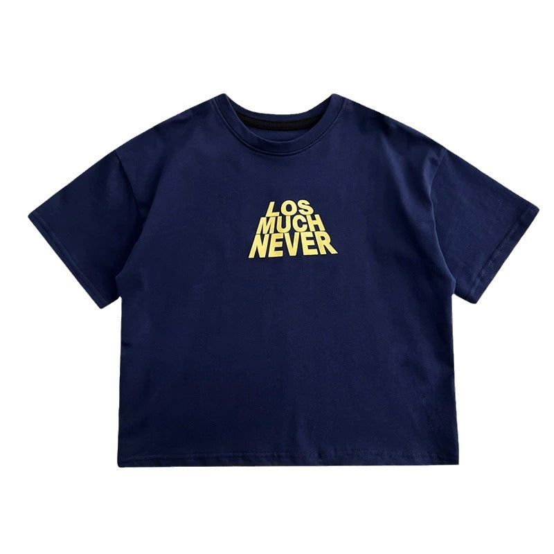 Kids Boy Short Sleeve Cotton T-Shirt