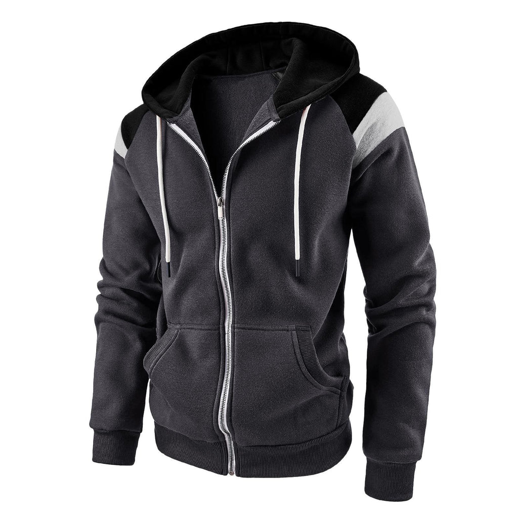 Colour Block Hooded Sweatshirt
